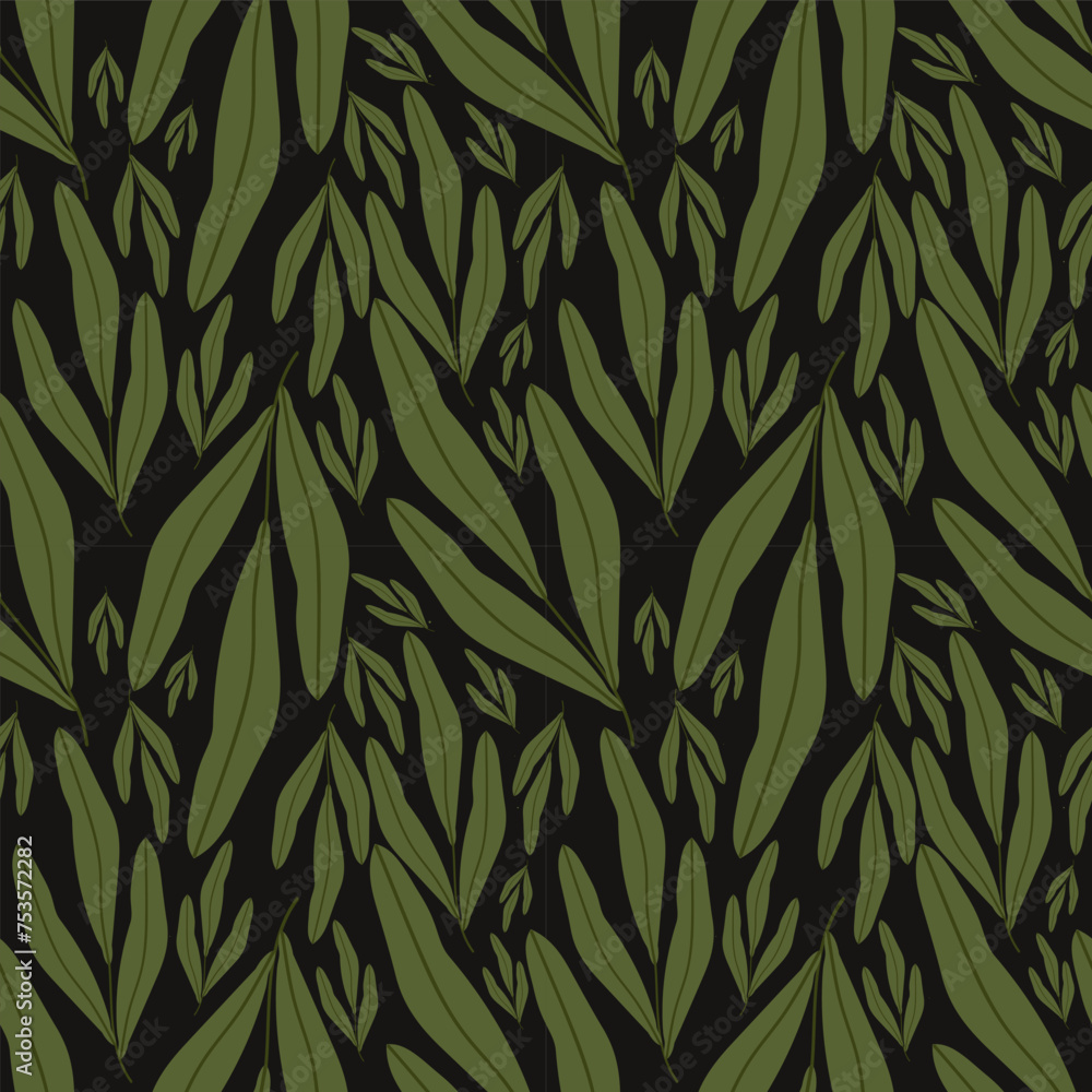 Leaf vector ilustration seamless patern.Great for textile,fabric,wrapping paper,and any print. Leaf vector ilustration seamless patern.Great for textile,fabric,wrapping paper,and any print.