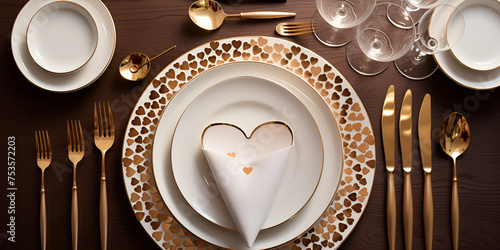 Amazing Plate with Heart-shaped Decoration