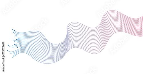 abstract wavy lines background element. Suitable for AI, tech, network, science, digital technology theme