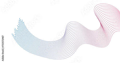 abstract wavy lines background element. Suitable for AI, tech, network, science, digital technology theme