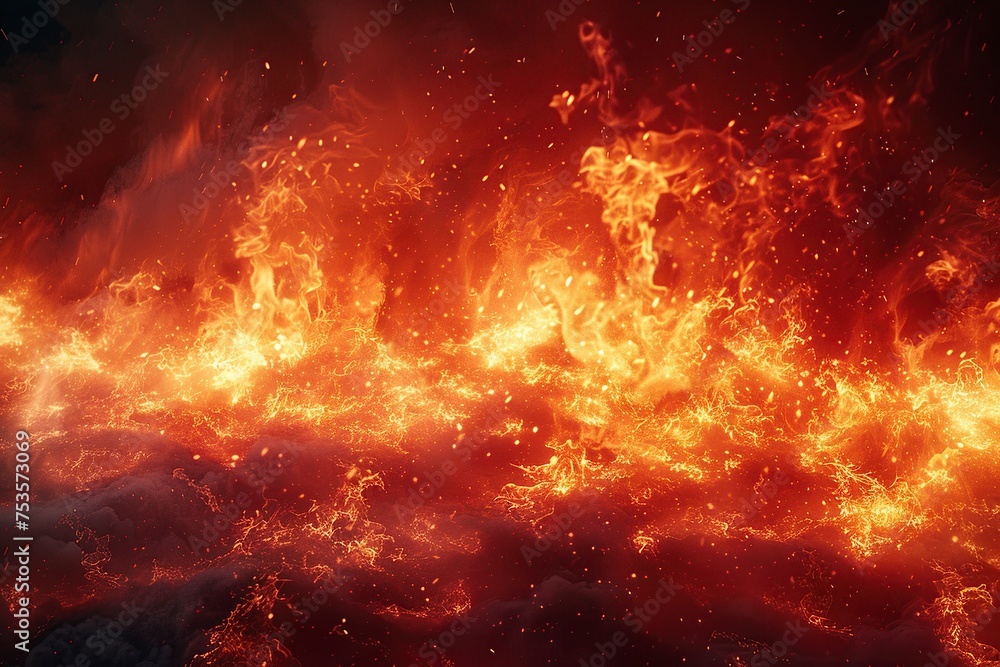 Vibrant fire texture background with intense flames. Fiery backdrop for dynamic designs.