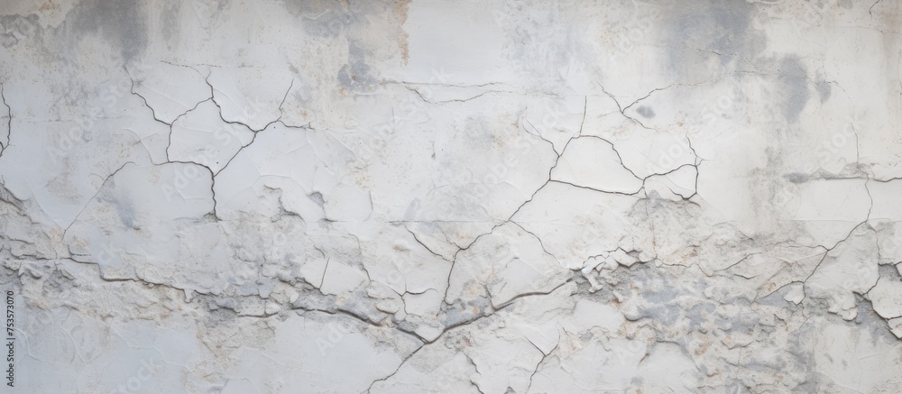 Obraz premium Cracked cement wall texture Abstract background