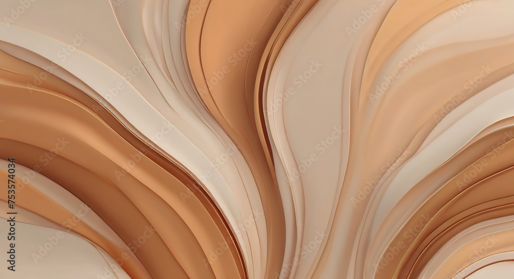 Abstract background with golden silk ripple waves Abstract background with golden silk ripple waves