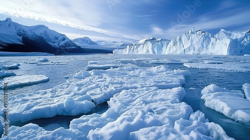 Polar ice melting, climate changes 