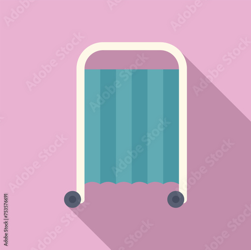 Care medical health icon flat vector. Insurance nursing. Healthcare clinical room