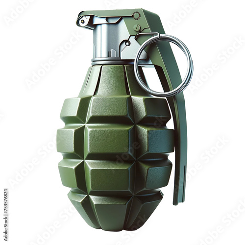 Isolated grenade. Grenade on a white background.  © Bon_man