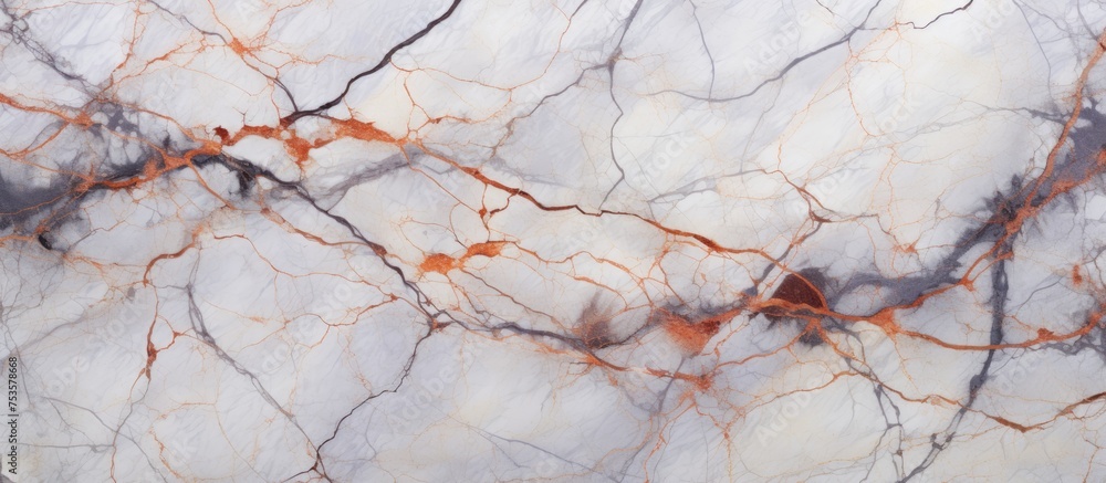 Natural seamless background with varied vein patterns in marble texture