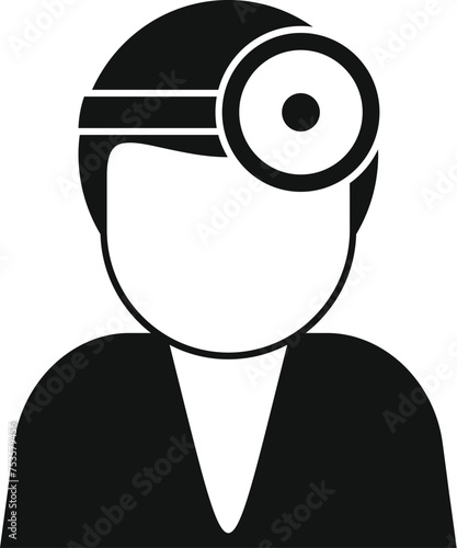 Hospital doctor icon simple vector. Care patient insurance. Clinic center room