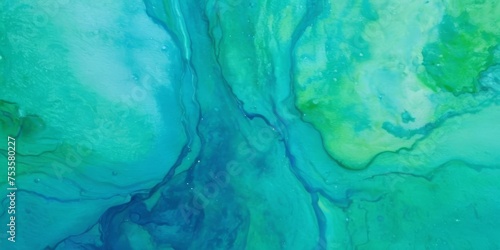 Abstract watercolor paint background by teal color blue and green with liquid fluid texture for background © SANTANU PATRA