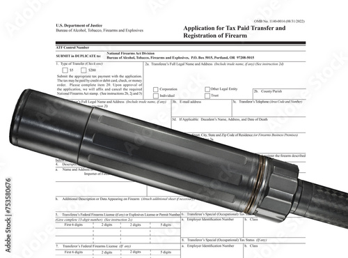 Public domain form to own a silencer behind a suppressor