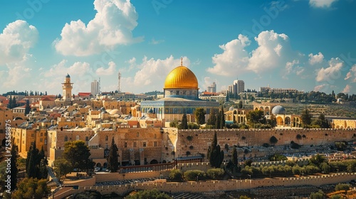 Jerusalem. AI Generative