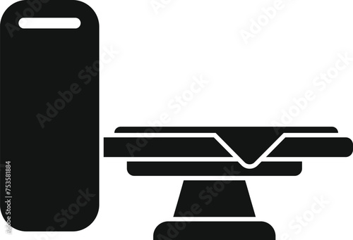 Clinical mri device icon simple vector. Venue room location. Nursing clinic center