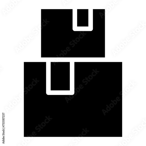 Tableau sur toile cardbox icon