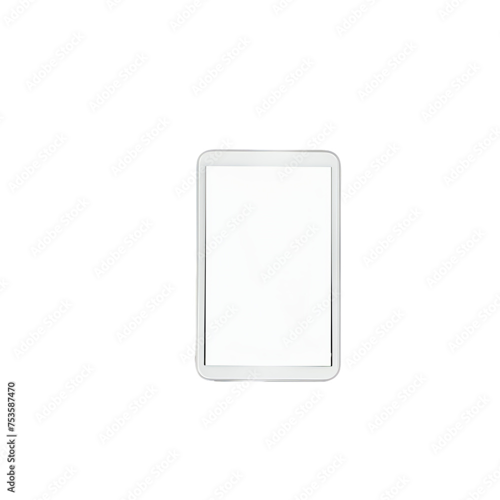 White switch tablet on blank background with display technology White switch tablet on blank background with display technology