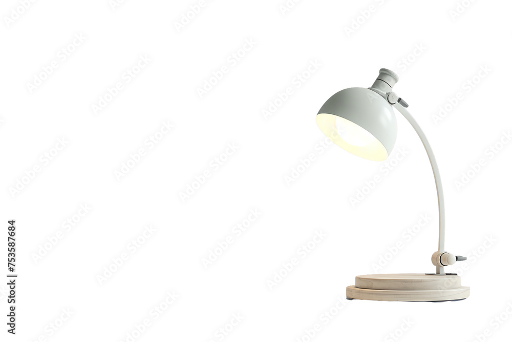 Desk lamp isolated on transparent background shines brightly, perfect for your office or desktop lighting needs Desk lamp isolated on transparent background shines brightly, perfect for your office or desktop lighting needs
