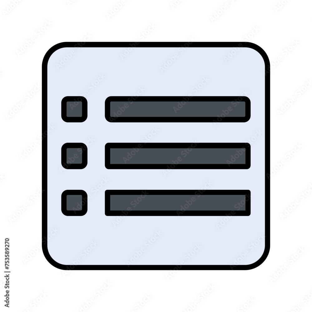 Menu Vector Icon Menu Vector Icon