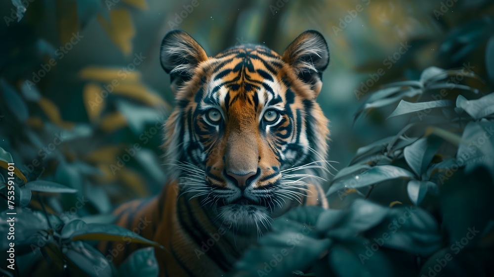 a cinematic and Dramatic portrait image for tiger a cinematic and Dramatic portrait image for tiger