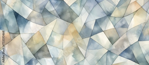 Stone texture geometric watercolor print design seamless ornament pattern
