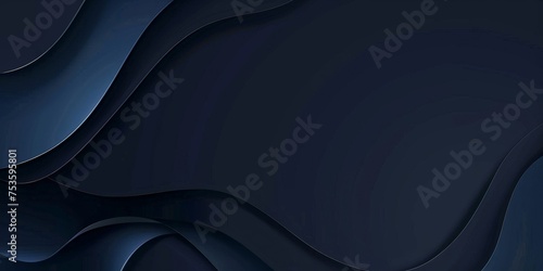 Modern abstract gradient dark navy blue banner background photo