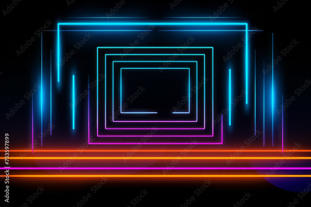 Pink and blue abstract neon lines background or pattern, creative design template Pink and blue abstract neon lines background or pattern, creative design template