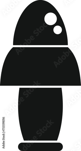 Hear plug protection icon simple vector. Cover canal foam. Audio healthcare