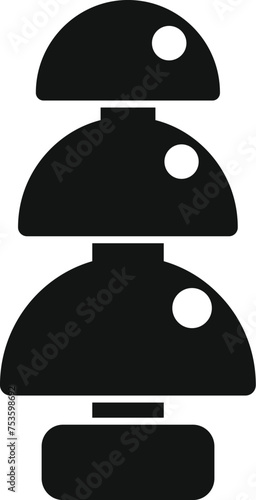 Long ear plug icon simple vector. Safety guard. Gear healthcare equipment