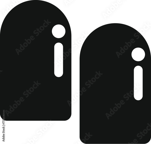 Individual earplug icon simple vector. Guard audio. Sound noise reduction