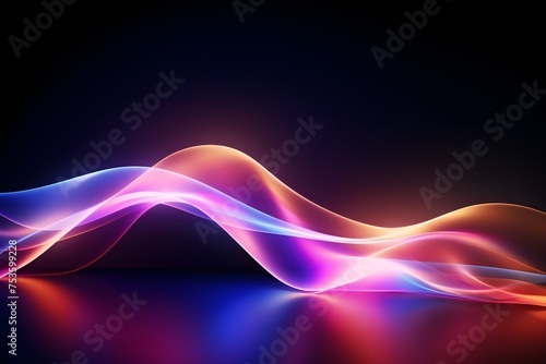 bstract 3D background abstract background wave technology background air wave background tech abstract background ai generated