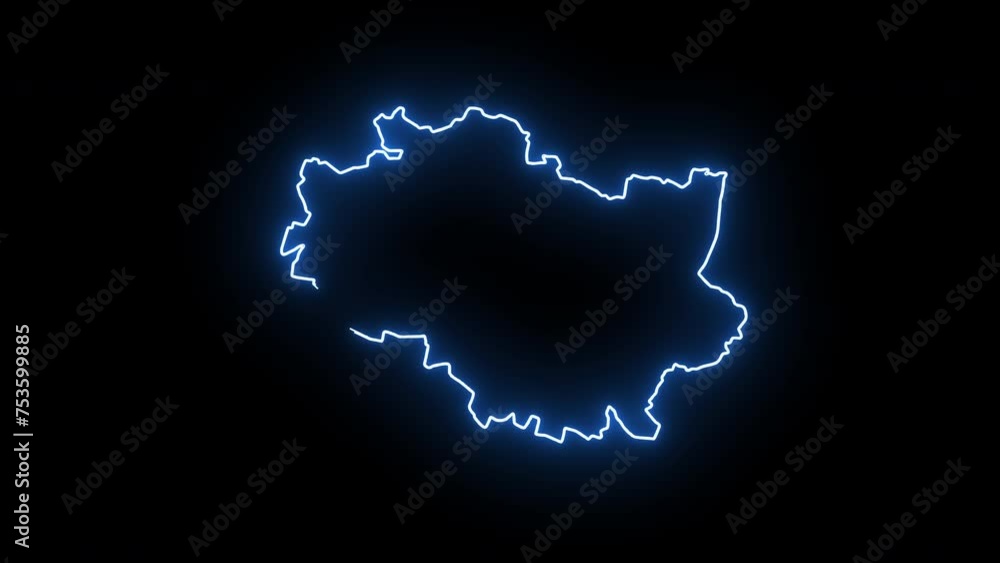 map of Wrocław in poland with glowing neon effect map of Wrocław in poland with glowing neon effect