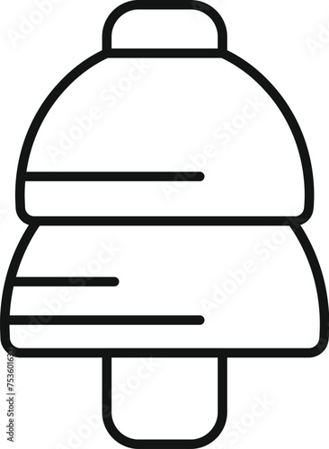 Long ear plug icon outline vector. Safety guard. Gear healthcare equipment