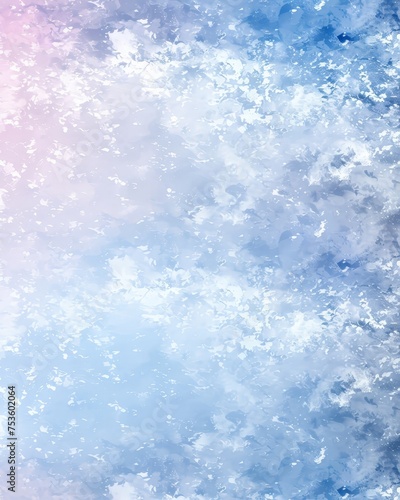 Abstract Pastel Watercolor Background with Soft Blue and Pink Hues for Calm and Serene Designs
