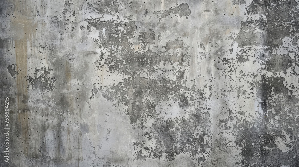 Fototapeta premium Texture of old gray concrete background. Abstract pattern, cement wall, copy space.