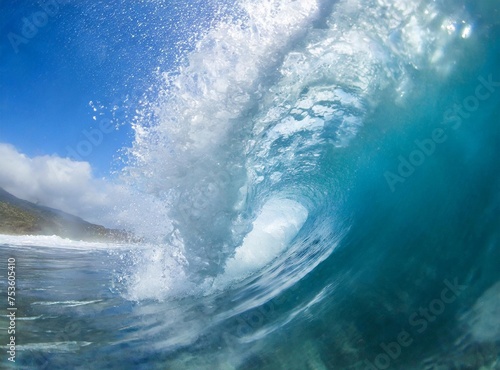 View of a wave breaking above © D'Arcangelo Stock