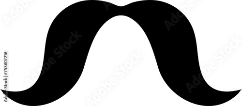 mexican moustache, cinco de mayo black symbol photo
