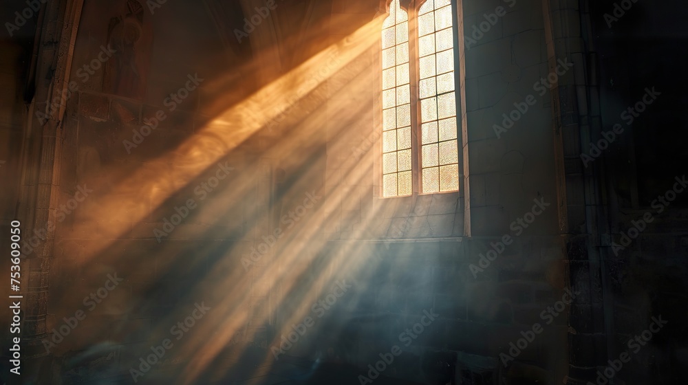 light going through a church window light going through a church window