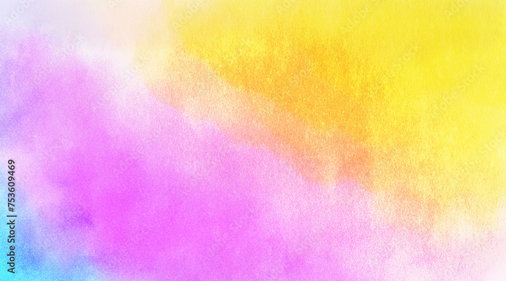 Orange gold pink purple and blue watercolour abstract background