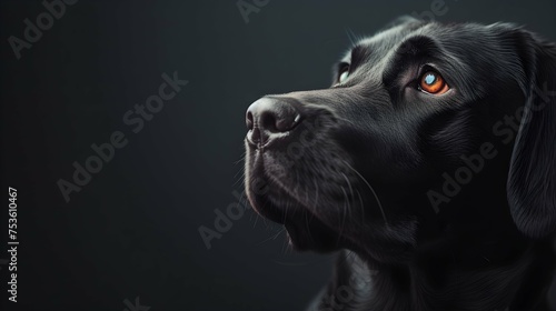 a cinematic and Dramatic portrait image for dog