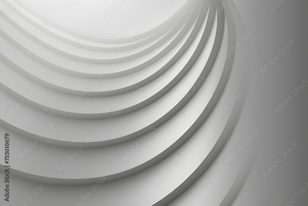 Obraz premium Abstract desktop background white and grey elegant minimal curves 