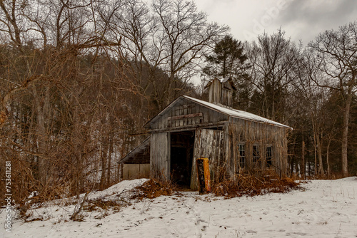 Outbuilding at an abandoned farm in the Delaware Water Gap National Recreation Area