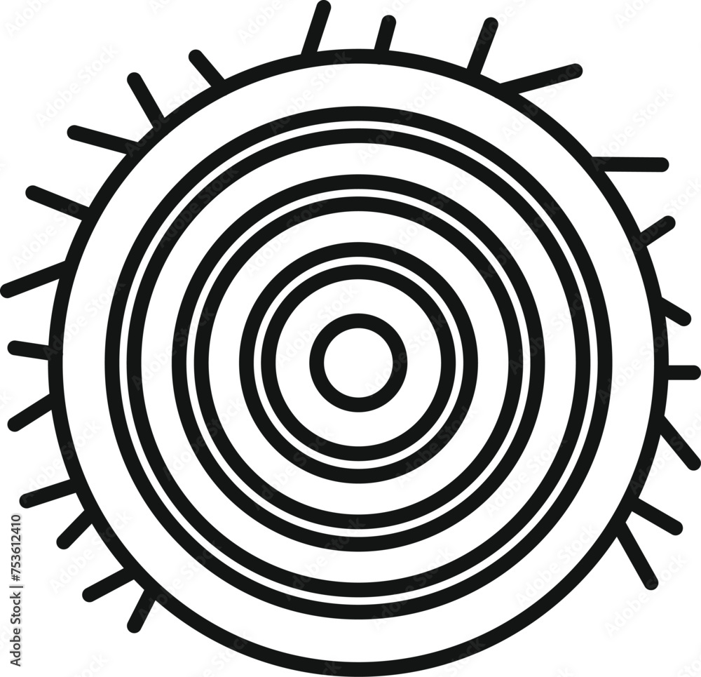 Natural bale hay roll icon outline vector. Dried harvest farm. Nature food field Natural bale hay roll icon outline vector. Dried harvest farm. Nature food field