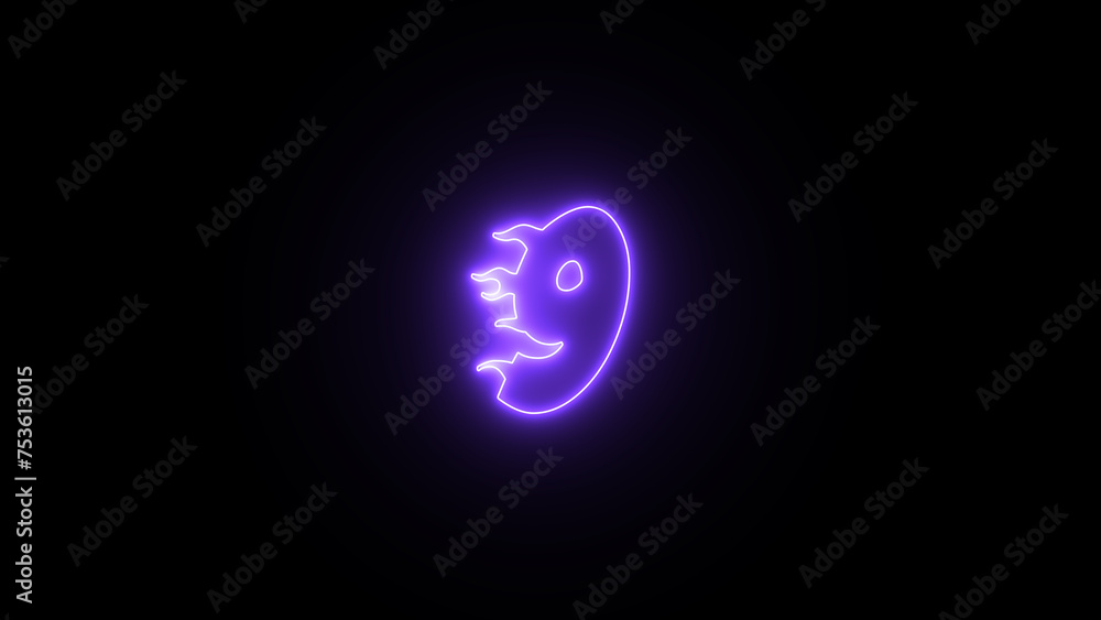 Neon glowing number 9. Number nine glowing in the black background. Shine number nine, 3d render. 9 number text font with neon light. Education concept. Neon glowing number 9. Number nine glowing in the black background. Shine number nine, 3d render. 9 number text font with neon light. Education concept.