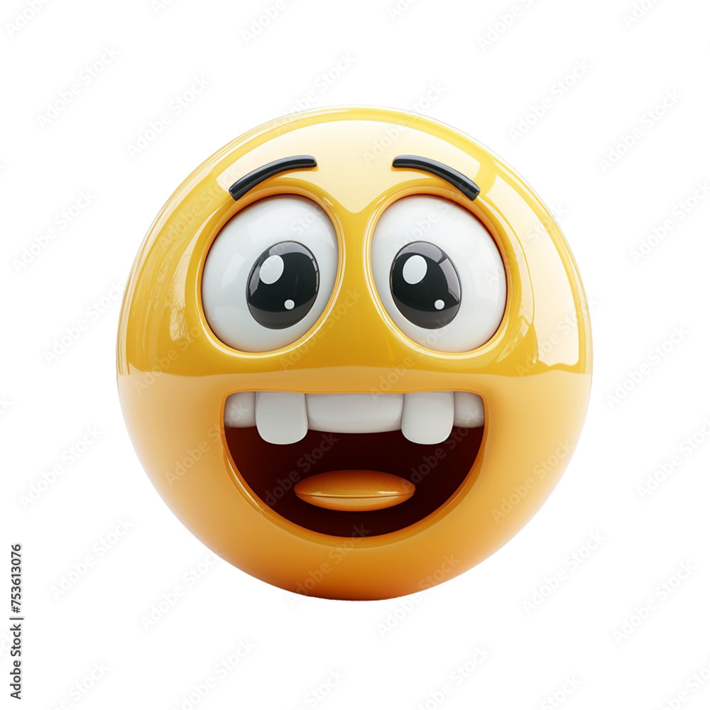 Fototapeta premium smiley face on white