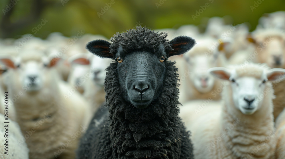 Obraz premium The Odd One Out: A Black Sheep's Story 