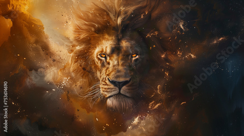 Royal Lion of the Tribe of Judah  Exuding Sovereignty and Majesty