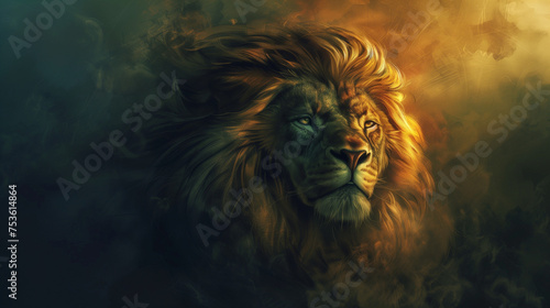 Royal Lion of the Tribe of Judah  Exuding Sovereignty and Majesty