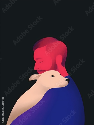 Man with dog