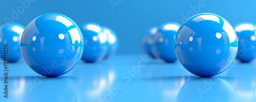blue glass sphere