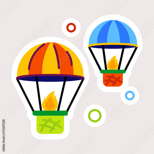 Check out this flat sticker of cappadocia festival