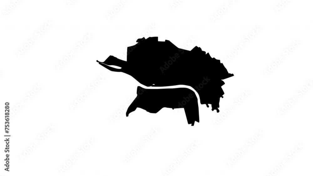animated video of the map of Torun in Poland animated video of the map of Torun in Poland
