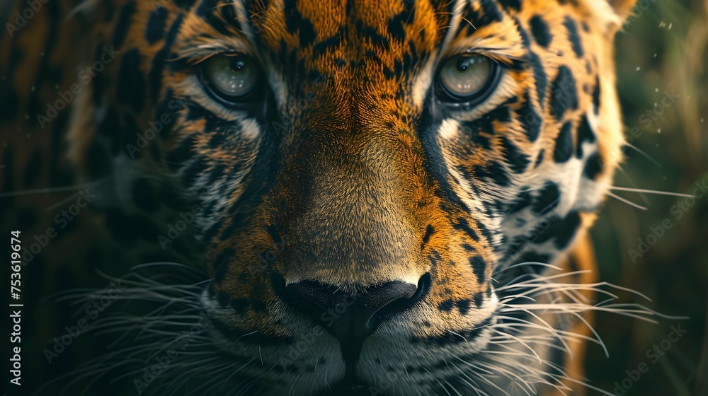Fototapeta premium a cinematic and Dramatic portrait image for cheetah